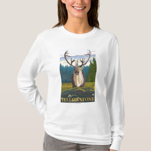 Caribou i vilden - Yellowstone medborgare Tee