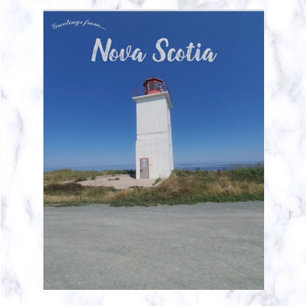 Caribou Lighthouse Nova Scotia Vykort