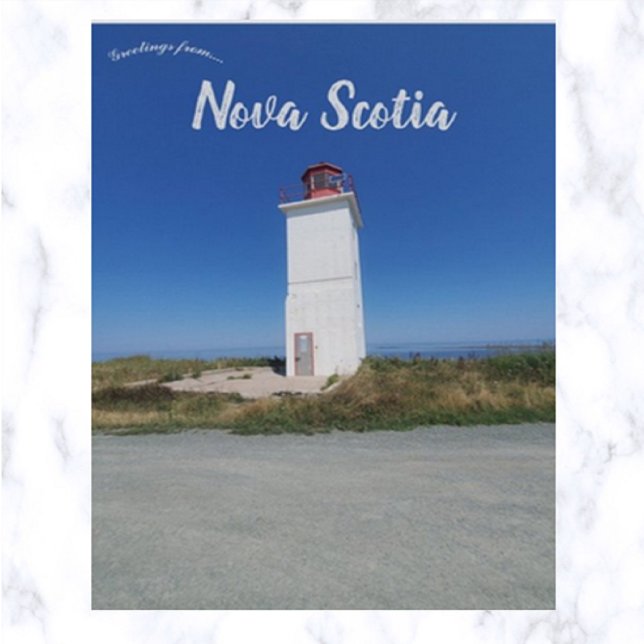 Caribou Lighthouse Nova Scotia Vykort (Skapare uppladdad)