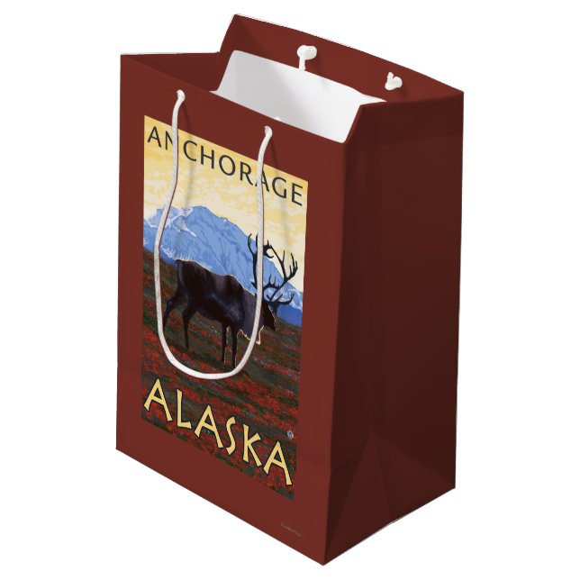 Caribouplats - ankring, Alaska (Baksidan Vinklad)