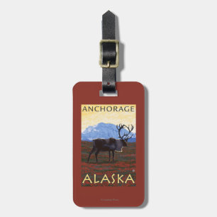 Caribouplats - ankring, Alaska Bagagebricka