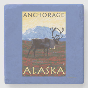 Caribouplats - ankring, Alaska Stenunderlägg