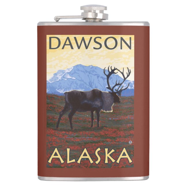 Caribouplats - Dawson, Alaska Fickplunta (Framsidan)