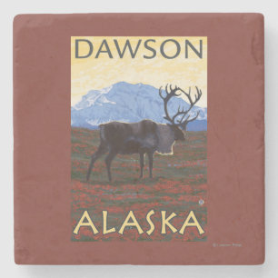 Caribouplats - Dawson, Alaska Stenunderlägg