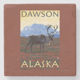 Caribouplats - Dawson, Alaska Underlägg Sten