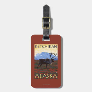 Caribouplats - Ketchikan, Alaska Bagagebricka