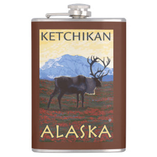 Caribouplats - Ketchikan, Alaska Fickplunta