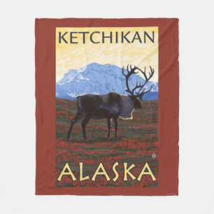 Caribouplats - Ketchikan, Alaska Fleecefilt