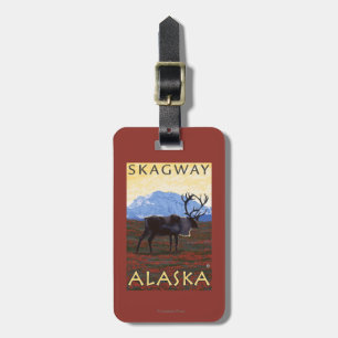 Caribouplats - Skagway, Alaska Bagagebricka