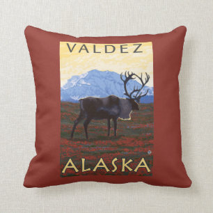 Caribouplats - Valdez, Alaska Kudde