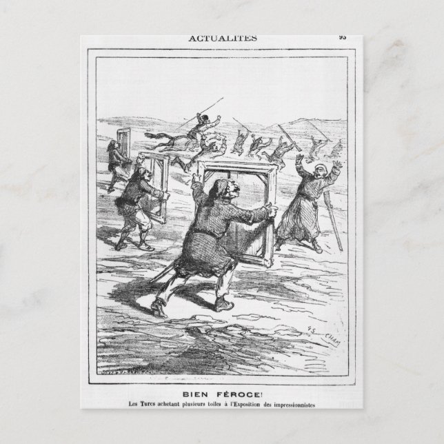 Caricature från Le Charivari Vykort (Framsida)