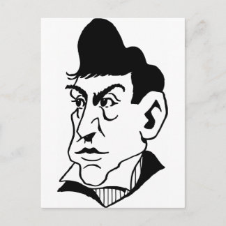 Caricature Marquis de Lafayette Vykort