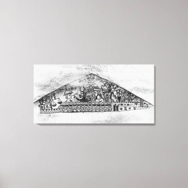 Caricature of English Judar, from a Haggadah Canvastryck (Framsida)