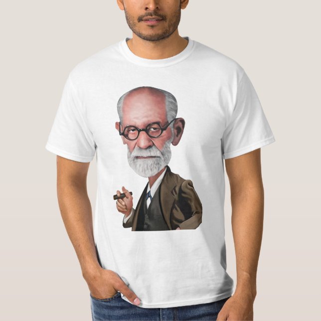 Caricature of Sigmund Freud T Shirt (Framsida)