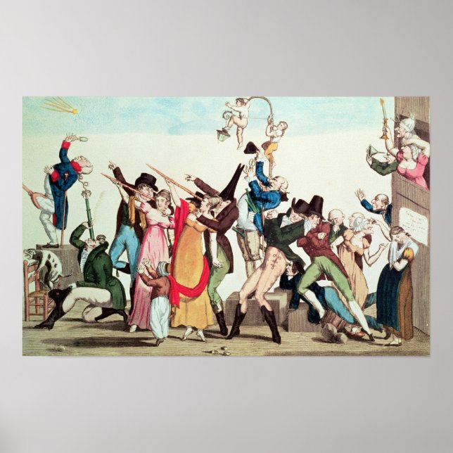 Caricature on the 1811 Comet, 1811 Poster (Framsidan)