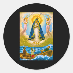 Caridad Del Cobre Cuba Santeria Oshun Runt Klistermärke