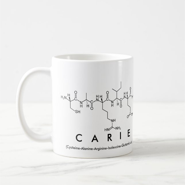 Carie peptide namn mugg (Vänster)