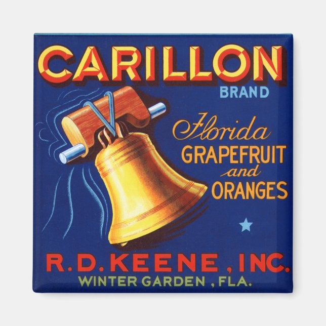 Carillon Brand Florida Grapefruit Magnet (Framsidan)