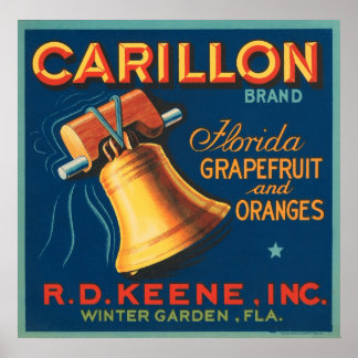 Carillon Florida Grapefruit och Orangar Poster