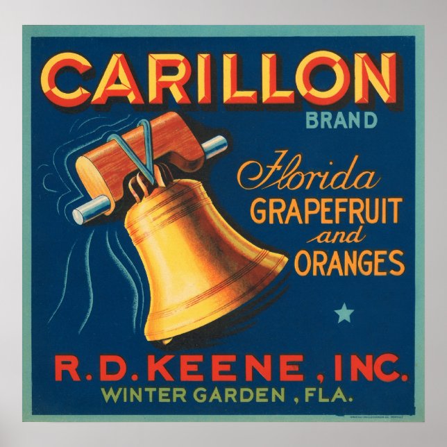 Carillon Florida Grapefruit och Orangar Poster (Framsidan)