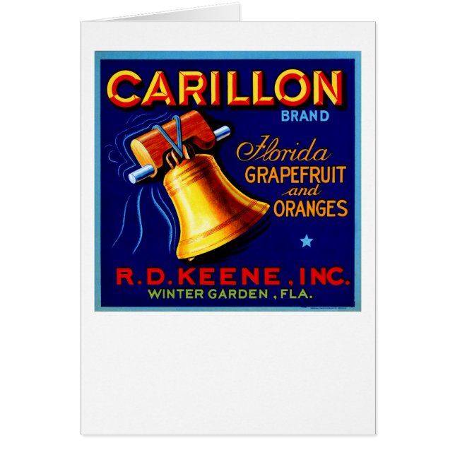 Carillon Florida Grapefruits Hälsningskort (Framsidan)