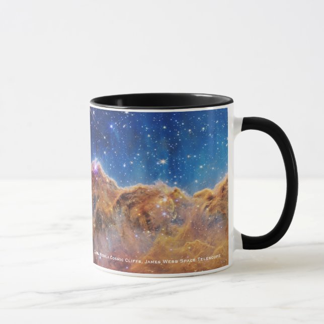 Carina Nebula Cosmic Cliffs James Webb Hi-Res Mugg (Höger)