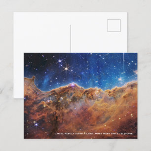 Carina Nebula Cosmic Cliffs James Webb Hi-Res Vykort