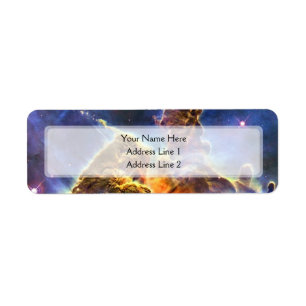 Carina Nebula (det Hubble teleskop) Returadress Etikett
