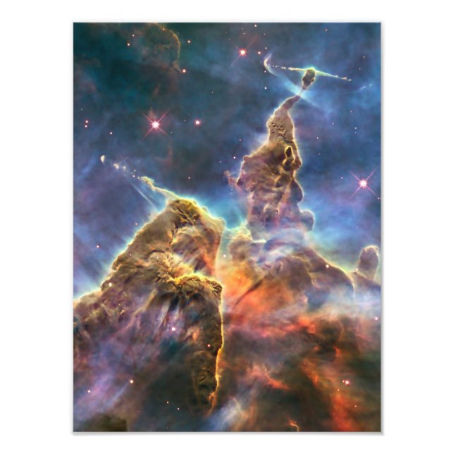 Carina Nebula från Hubble Space Telescope Fototryck (Framsidan)