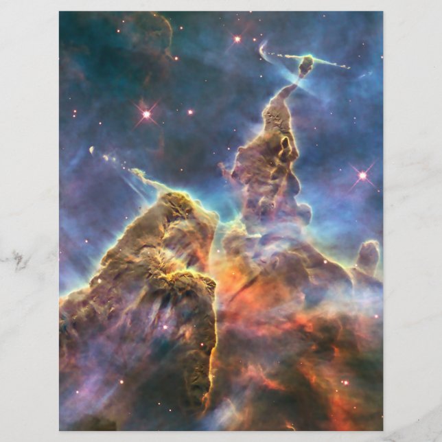 Carina Nebula från Hubble Space Telescope Reklamblad (Framsidan)