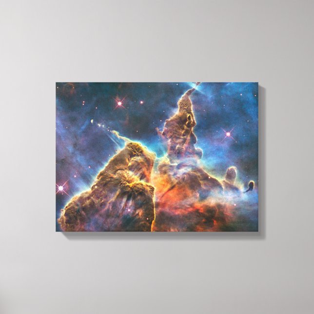 Carina Nebula från tuskop i tuber Canvastryck (Framsida)