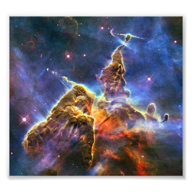 Carina Nebula (Hubble Telescope) Fototryck (Framsidan)
