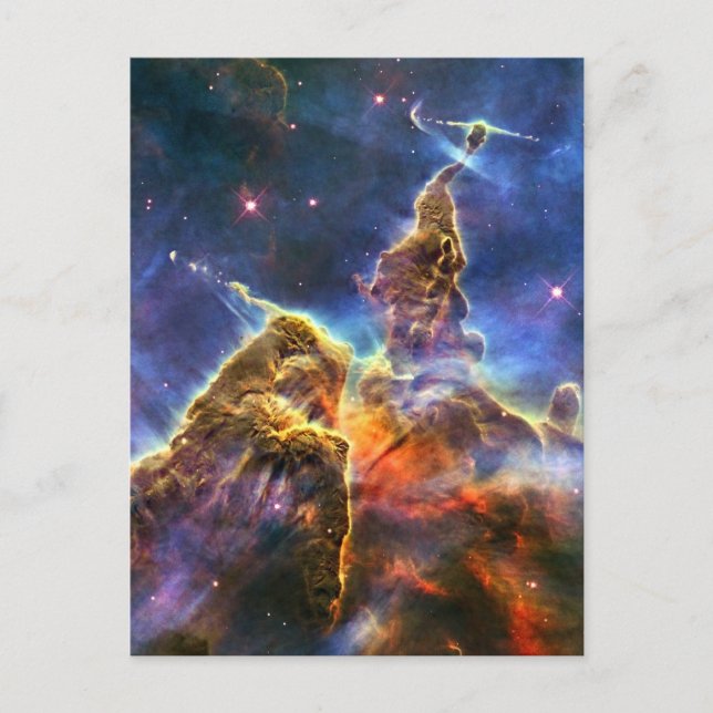 Carina Nebula (Hubble Telescope) Vykort (Framsida)