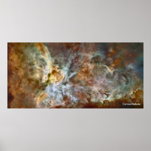 Carina Nebula - Hubble teleskop Poster
