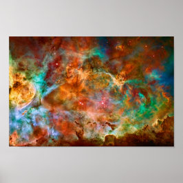 Carina Nebula i Argo Navis skönhet i rymden Poster