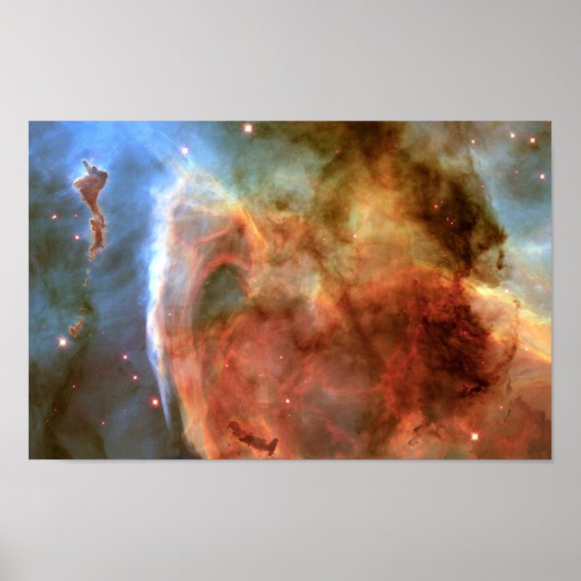 Carina Nebula Keyhole Detail Space Poster (Framsidan)