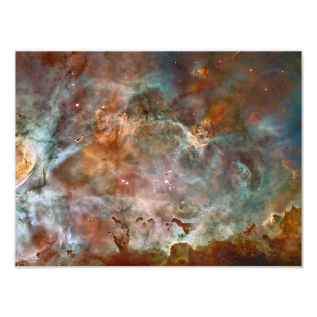 Carina Nebula Mörk Clouds Fototryck (Framsidan)