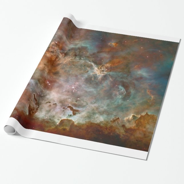Carina Nebula Mörk Clouds Presentpapper (Utrullad)