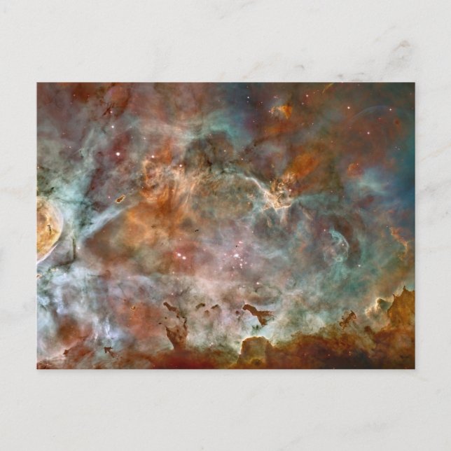 Carina Nebula Mörk Clouds Vykort (Framsida)