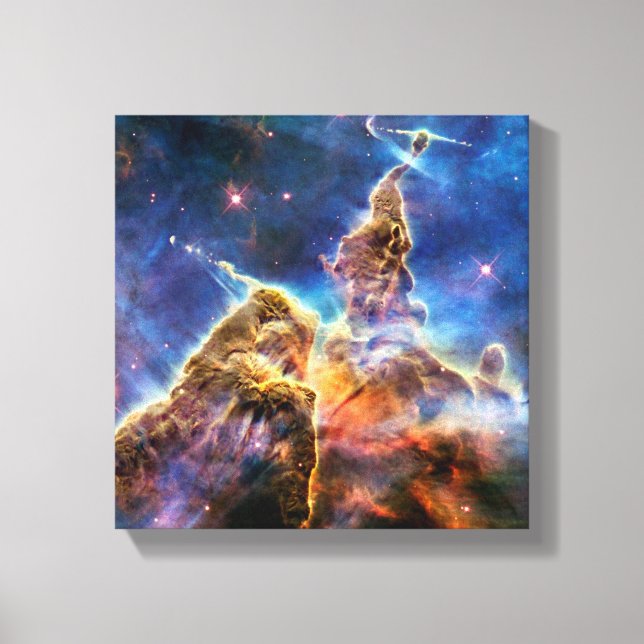 Carina Nebula Mystic Mountain Rymden Photo Canvastryck (Framsida)