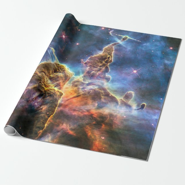 Carina Nebula Mystic Mountain Rymden Universe Presentpapper (Utrullad)