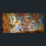 Carina Nebula - NGC 3372 Poster<br><div class="desc">Bläddra in i ett daghem av stjärnfödsel via Hubble's mäktiga öga i den här färgstarka synen av Carina Nebula. Den här massiva nebulan ligger runt 7500 ljusår bort och har variabeln star eta Carinae synlig och dess två lobor av utvisat material. Arv från NASA, ESA, N. Smith och The Hubble...</div>