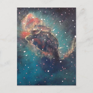 Carina Nebula Space Art Painting Vykort