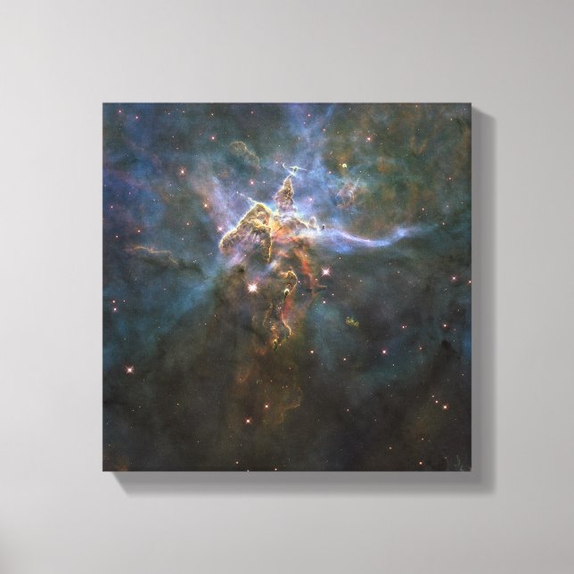 Carina Nebula Star-forming Pillars Canvastryck (Framsida)