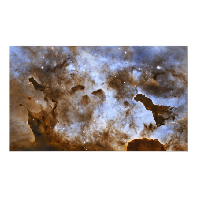 Carina Nebula Star-Forming Pillars Fototryck (Framsidan)