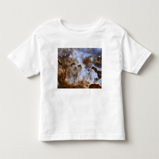 Carina Nebula Star-Forming Pillars Tee Shirt (Framsida)