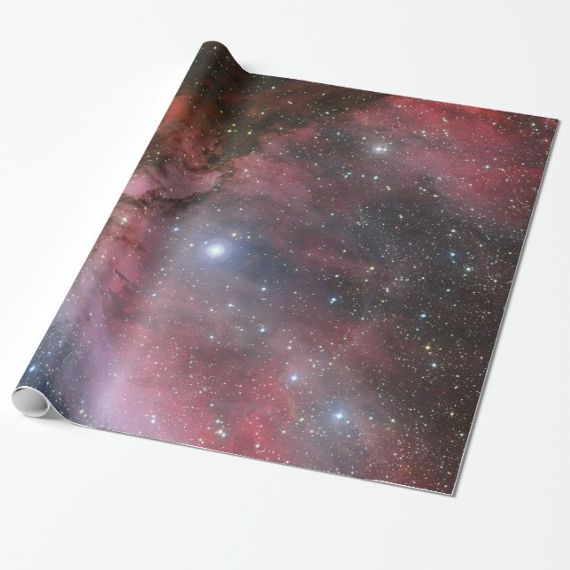 Carina Nebula, Varg-Rayetstjärna WR 22 Presentpapper (Utrullad)