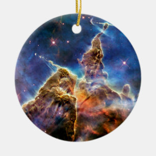 Carina nebulosan Mystic Mountain rymdfoto Julgransprydnad Keramik