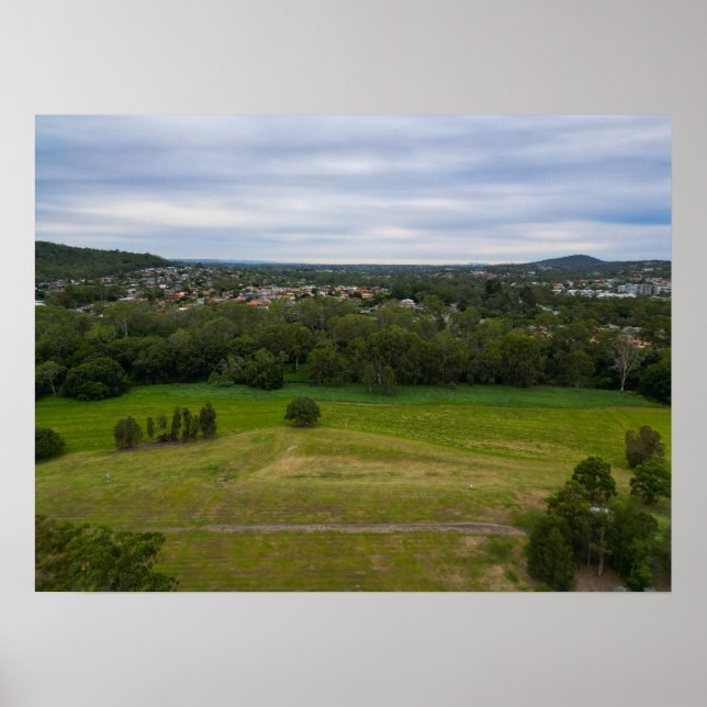 Carindale Recretion Reserve Aerial liggande Poster (Framsidan)
