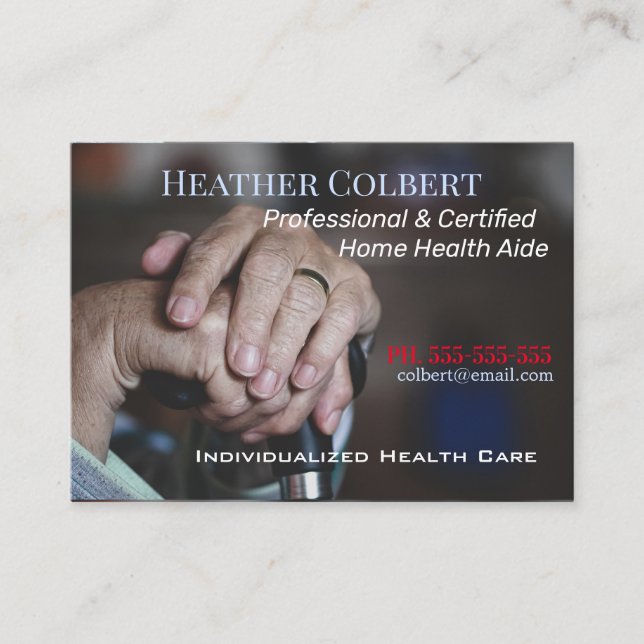 Caring4U Trusty Professionell Visitkort (Framsida)